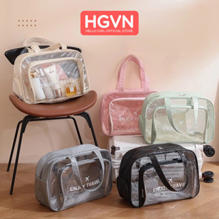 Túi đựng mỹ phẩm đồ cá nhân quần áo sữa tắm trong suốt chống nước đi chơi du lịch tập gym có ngăn để giày dép riêng HGVN