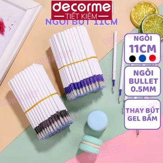  Ngòi bút 11cm dành cho bút bấm ngòi gel mực đen xanh đỏ viết êm cực thích 
