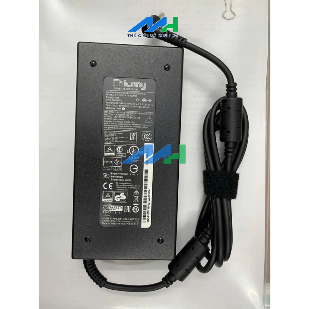 Sạc dành cho MSI Katana 15 B13VEK B13VGK B12VEK B12VFK B12VGK 200W Laptop AC Adapter