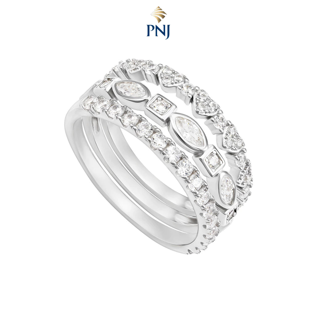 Nhẫn Bạc đính đá PNJSilver XMXMW060169