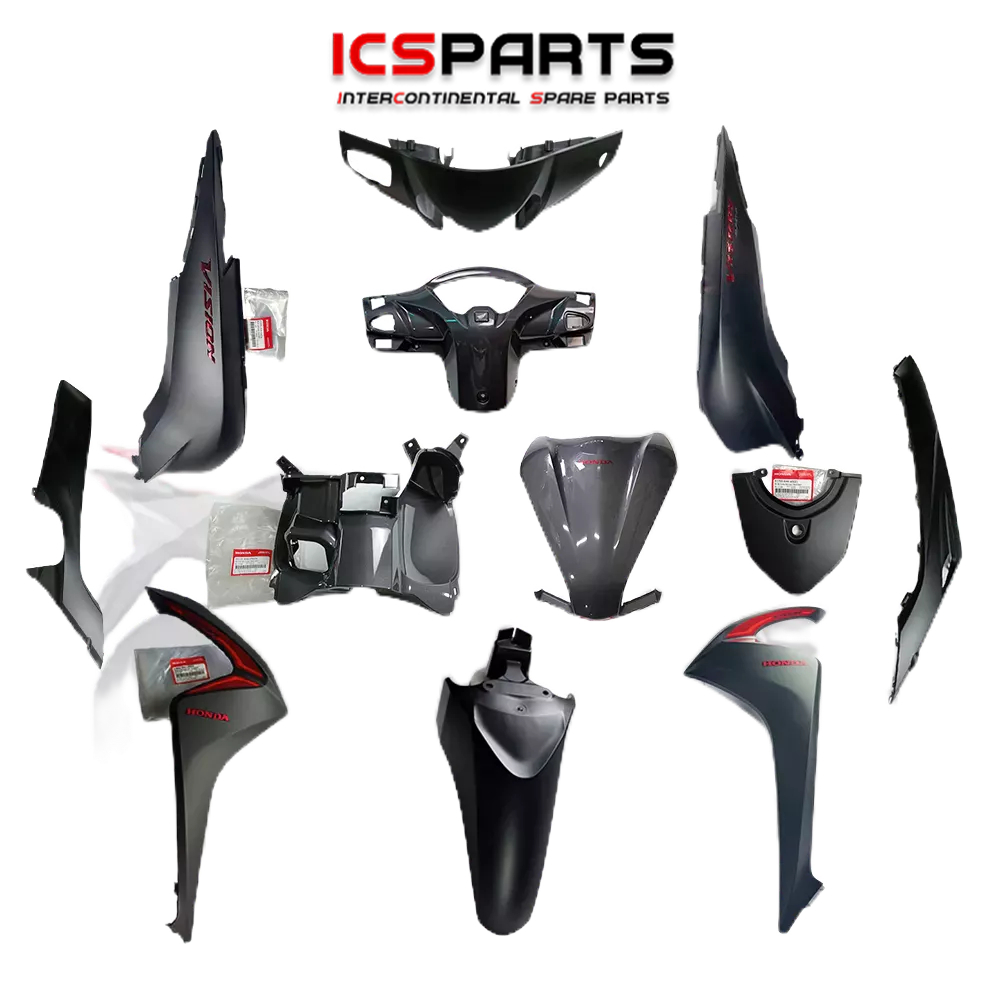 Full Dàn Áo (Dàn Nhựa) HONDA Vision 110 2018 Màu Đen Mờ Bản Đặc Biệt (Nhựa Màu 12 Chi tiết)