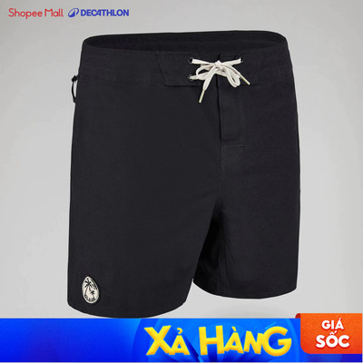 Quần short lướt sóng 500 41 cm cho nam DECATHLON olaian đen