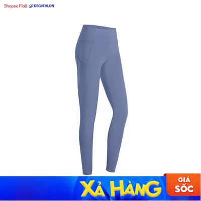 Quần legging tập fitness nữ 520 tím nhạt Decathlon CORENGTH mã 8767271