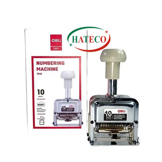Dấu nhảy 10 số deli 7510- máy đóng số nhảy hàng chính hãng