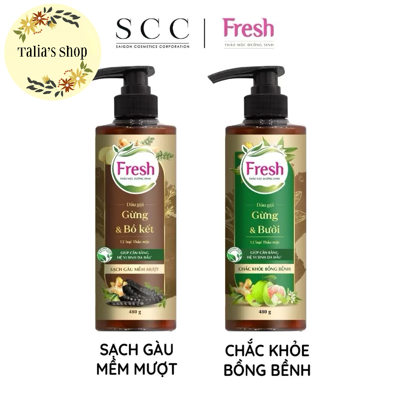  Dầu gội xả Fresh Thảo mộc dưỡng sinh 480g 