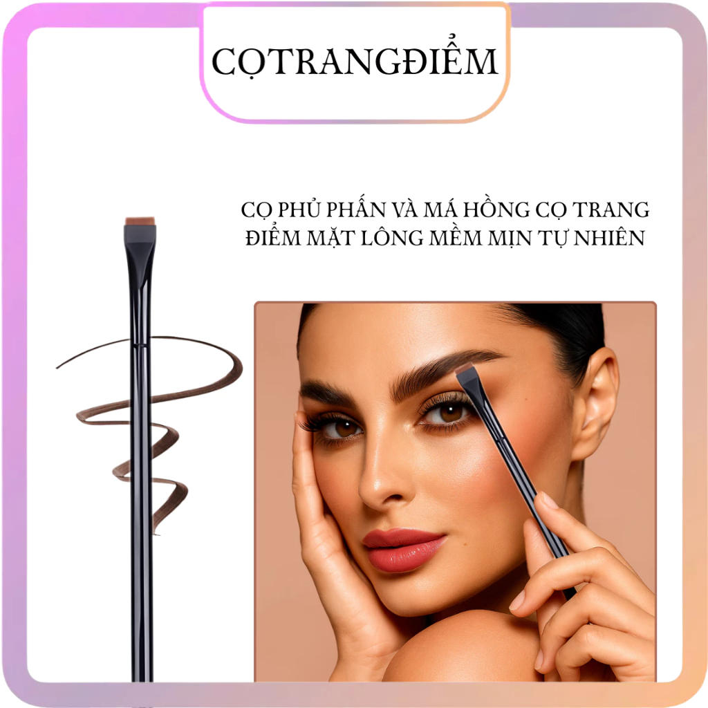 Cọ Tán Chân Mày Cao Cấp Eyebrow Angled Brush