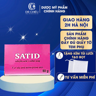 [CHÍNH HÃNG] Xà bông tắm SATID Giảm mụn lưng , dày sừng , viêm nang lông - Xà phòng giả mụn 80g