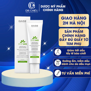 Kem dưỡng ẩm Babe Stop AKN Mattifying Moisturiserngăn ngừa mụn, giảm bóng nhờn 50ml