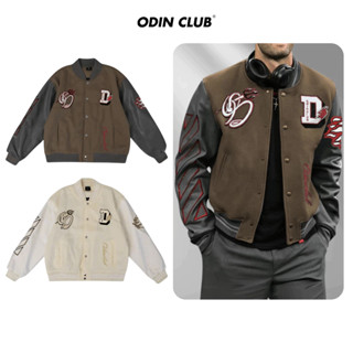  Áo khoác varsity Phillip Odin Club Áo khoác dạ phối da nam nữ unisex Local Brand ODIN CLUB 