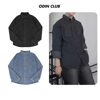 Áo Sơ mi Jeans Lucas ODIN CLUB Áo sơmi nam trơn dài tay Local Brand ODIN CLUB 