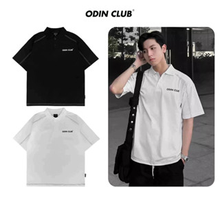 Áo polo oversize Hydra ODIN CLUB, Áo thun có cổ form rộng nam nữ unisex, Local Brand ODIN CLUB