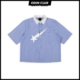  Áo sơ mi cộc tay Thunder ODIN CLUB Áo sơmi nam ngắn tay form rộng Local Brand ODIN CLUB 