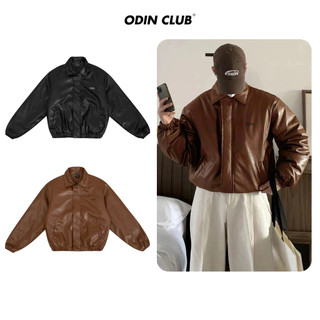  Áo khoác phao da Enter ODIN CLUB Áo da trần phao thời trang unisex Local Brand ODIN CLUB 