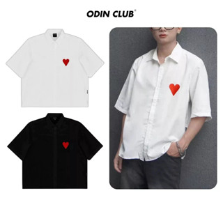  Áo sơ mi cộc tay Boxy Heart Odin Club Áo sơmi nam ngắn tay form rộng Local Brand ODIN CLUB 