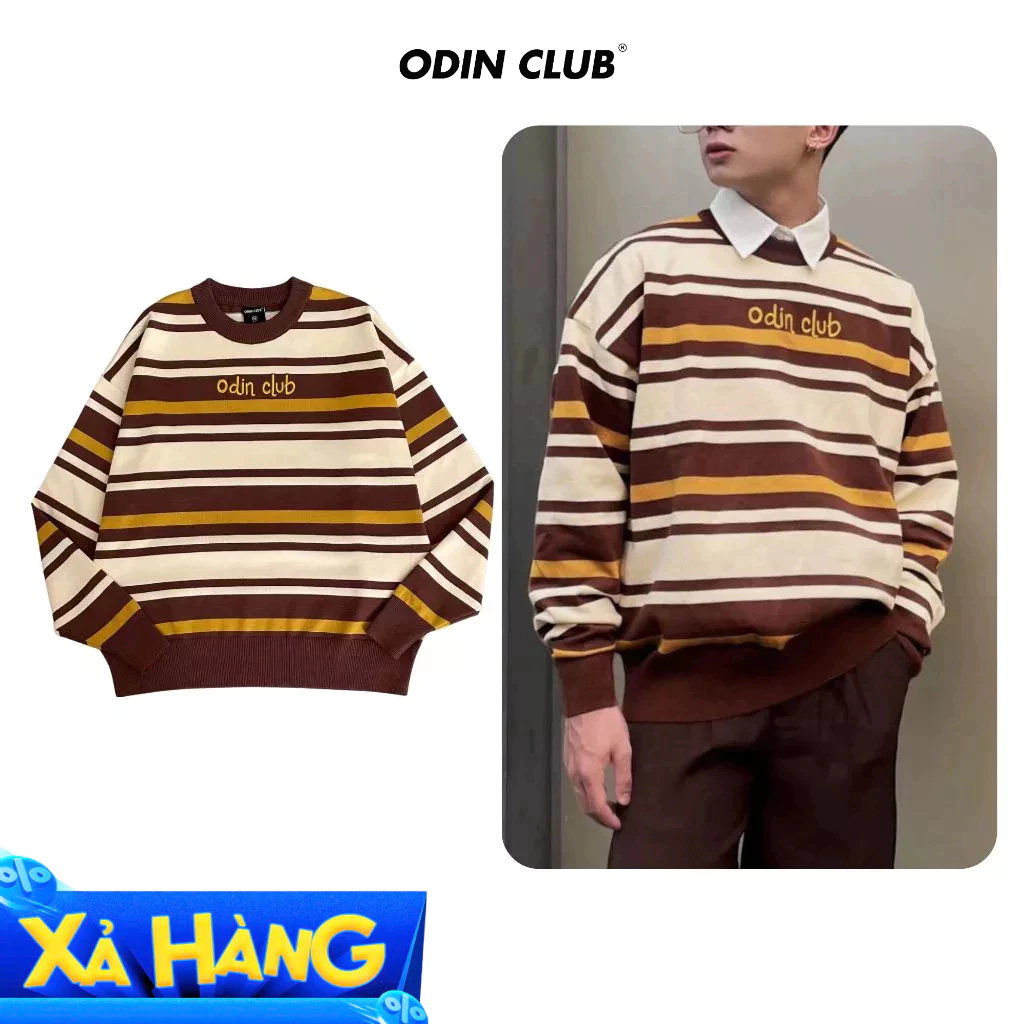 Áo sweater len Bino Odin Club, Áo len thời trang form rộng unisex, Local Brand ODIN CLUB