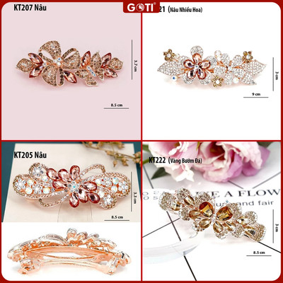 GOTI Quà Tặng 20/10, 8/3 Tặng Mẹ, Tặng Bà, Người Lớn Tuổi – Kẹp Tóc Kiểu Hàn Quốc Đính Đá Pha Lê Sang Trọng KT220
