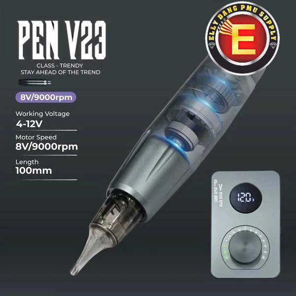 🏷️ Máy Pen V23 Chính Hãng – Phun Hạt Mịn, Nét Siêu Mảnh – Dùng trong phun xăm thẩm mỹ