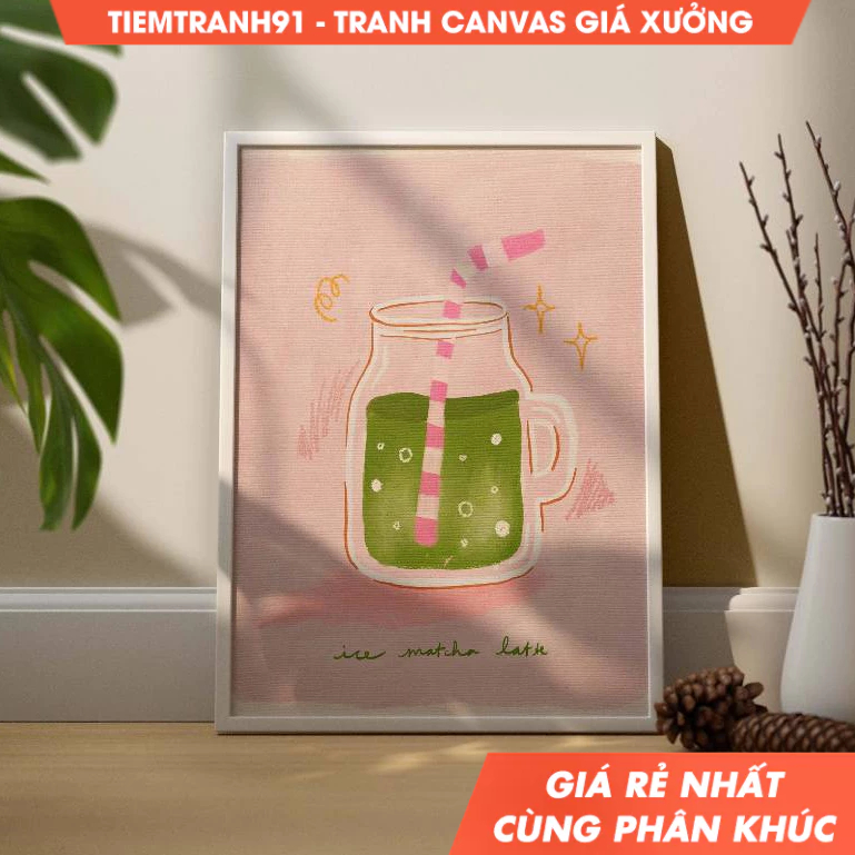 Tranh treo tường, Drink Illustration, Colorful Wall Art, Food Wall Art, Acrylic Art, Printable Art, 