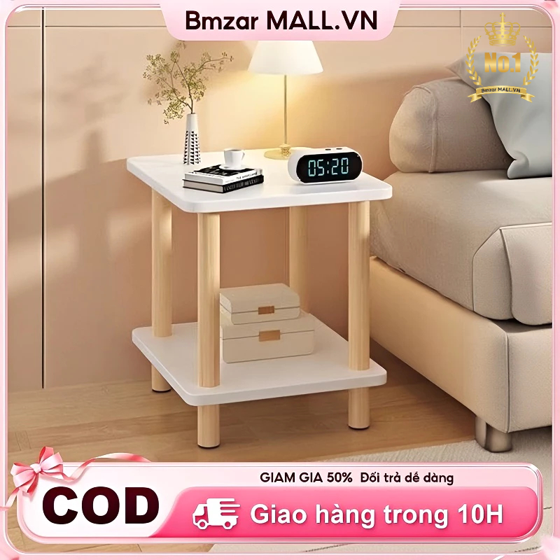 BMZAR Kệ Để Đồ Tủ Để Đầu Giường Tab Đầu Giường Gỗ MDF Cao Cấp Màu Gỗ Bàn Trà Ban Công | BigBuy360 - bigbuy360.vn