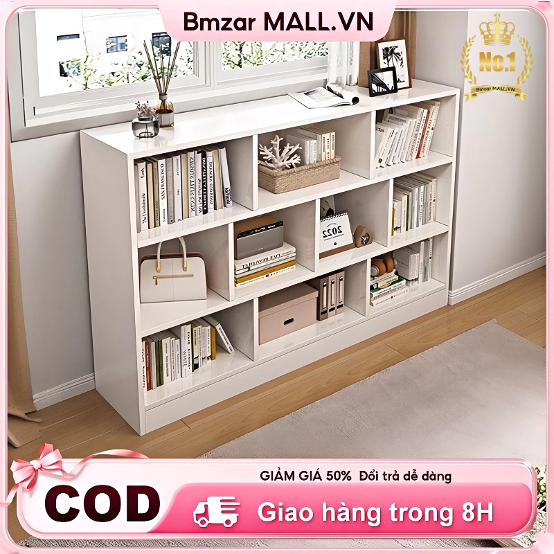 BMZAR Kệ sách đứng đơn giản hiện đại lắp ráp dễ dàng tiết kiệm không gian decor phòng làm việc