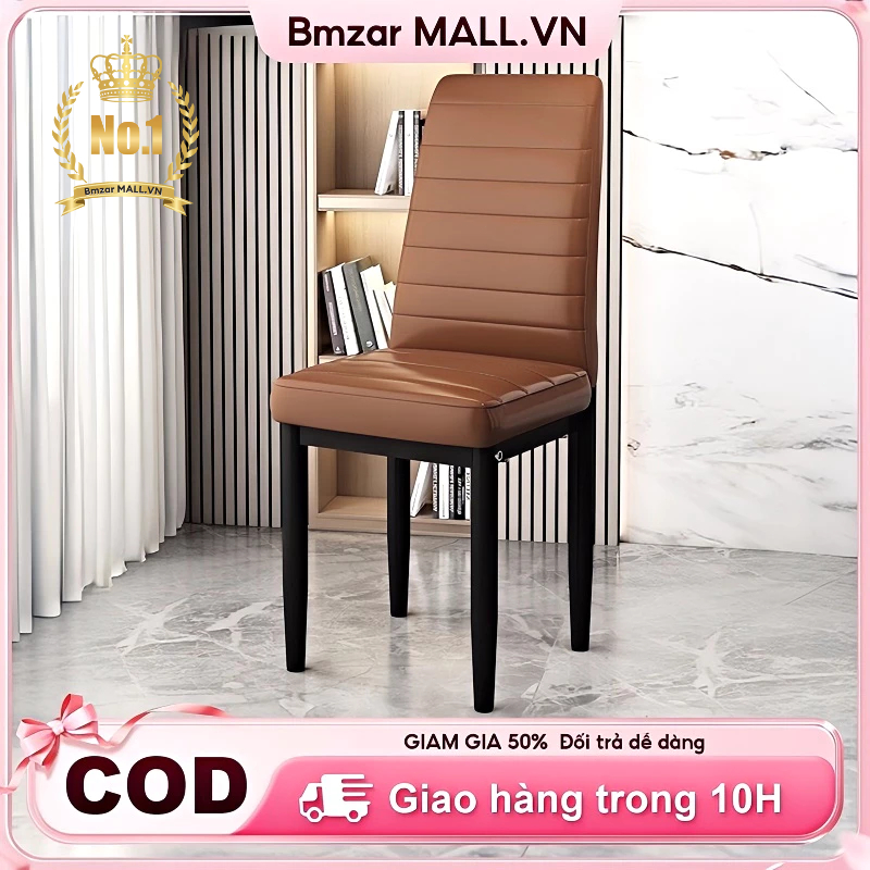 BMZAR Ghế Ngồi Đa Năng Làm Ghế cà phê Ăn Phòng Bếp Ghế Ngồi Học Dụng Decor bọc da chân sắt sơn tĩnh điện ngồi cực êm | BigBuy360 - bigbuy360.vn