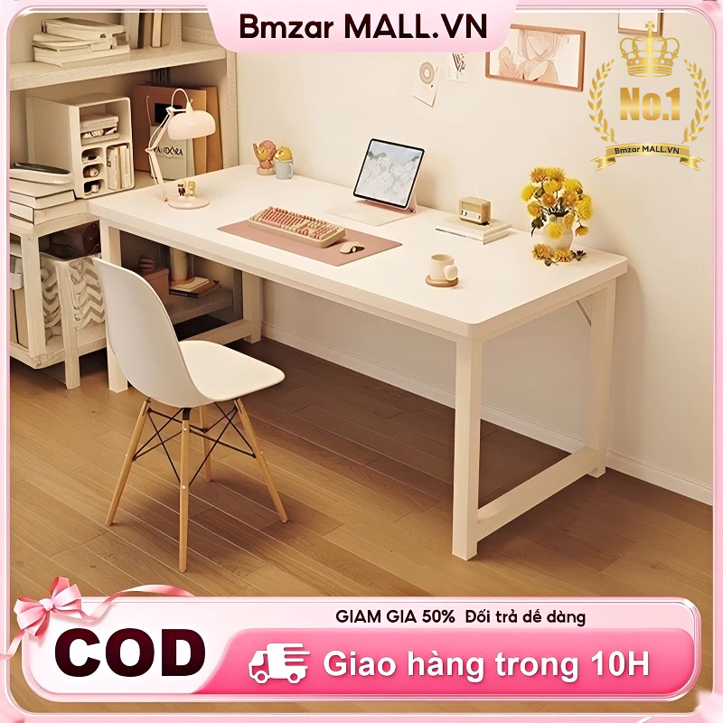 Bàn làm việc đa năng bàn học gỗ Bàn máy tính thiết kế hiện đại đa năng chân sắt dùng cho văn phòng | BigBuy360 - bigbuy360.vn