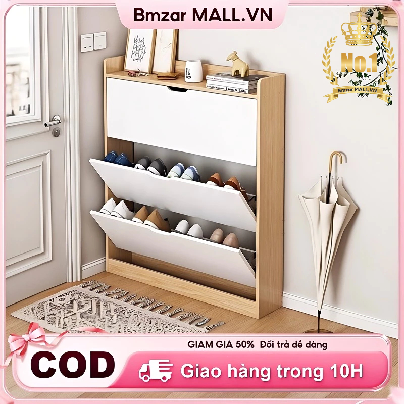 BM Tủ giày cửa lật đa năng gỗ cao cấp lưu trữ và tiết kiệm không gian trang trí nội thất hiện đại | BigBuy360 - bigbuy360.vn