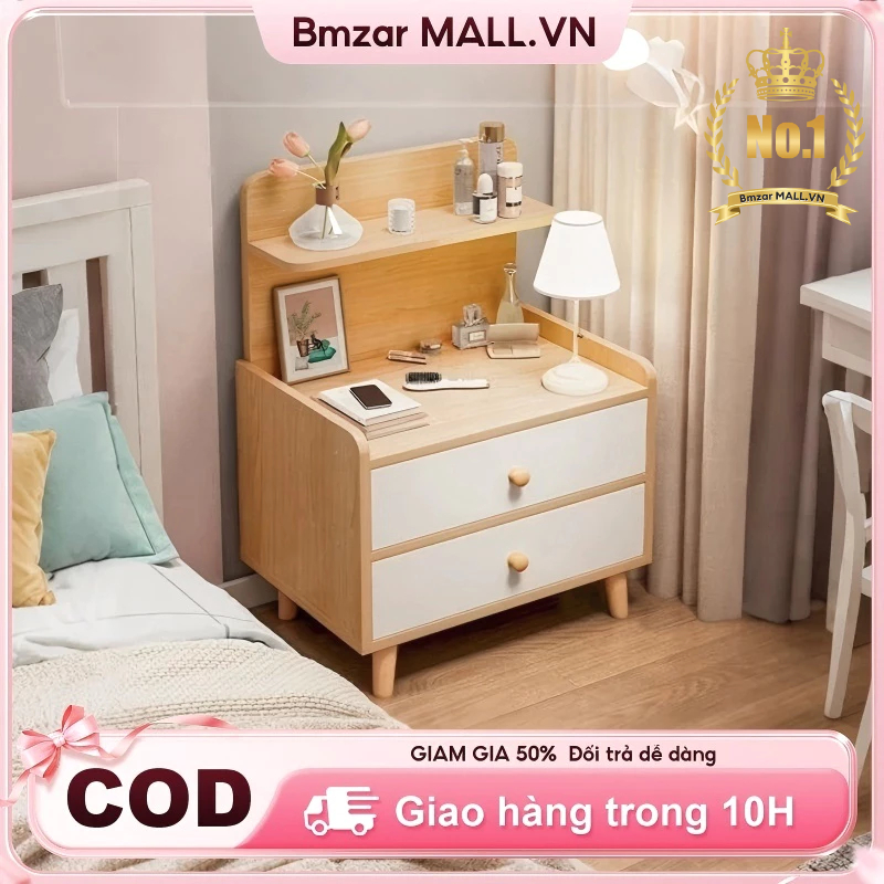 Bmzar Tủ đầu giường nhiều ngăn kéo phong cách Châu Âu gỗ cao cấp phù hợp với phòng khách phòng ngủ | BigBuy360 - bigbuy360.vn
