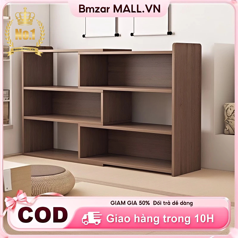 BMZAR Kệ Sách gỗ để bàn Tự do điều chỉnh dài ngắn tiện lợi dễ dàng sử dụng Để 3 màu