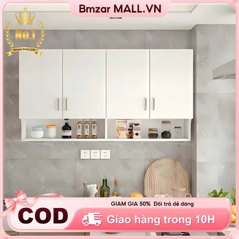 BMZAR Tủ treo tường dễ lắp ráp Tủ bếp mini treo tường đa năng nhập khẩu cao cấp nhiều kích thước