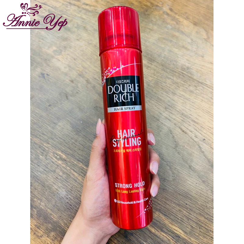 Keo Tạo Kiểu Tóc Dạng Xịt Double Rich Hair Spray Giữ Nếp Tóc Nhiều Giờ 170ml