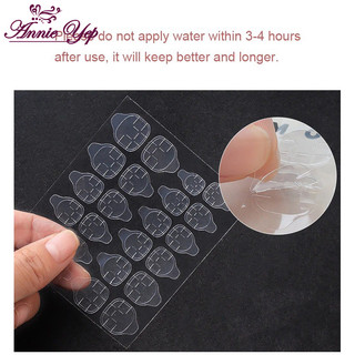 Miếng dán móng giả dán nail box silicon trong suốt siêu chắc 1 tờ 24 miếng