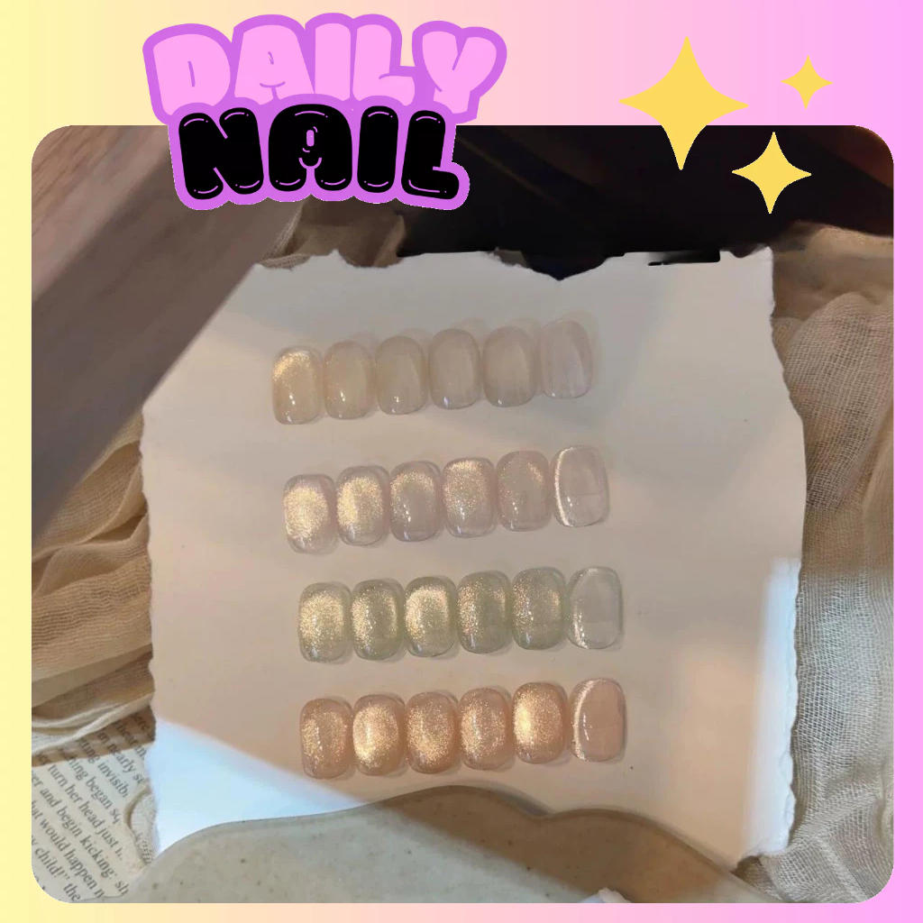 Combo Hũ 4 Mắt mèo Ánh nước Kim cương Siêu sáng Adhere - 🎀 DAILY NAIL 🎀