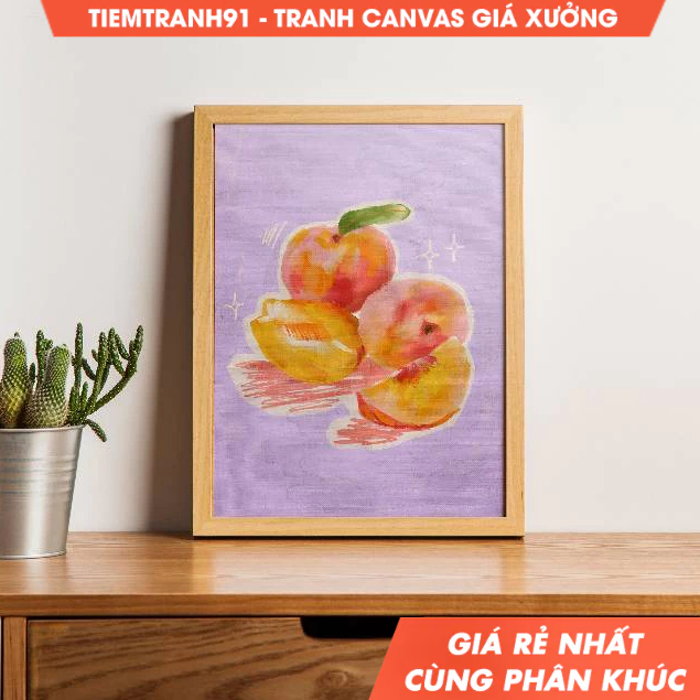 Tranh treo tường, Food Illustration Wall Art, Colorful, Fruit Wall Art, Acrylic Art, Printable Art, 