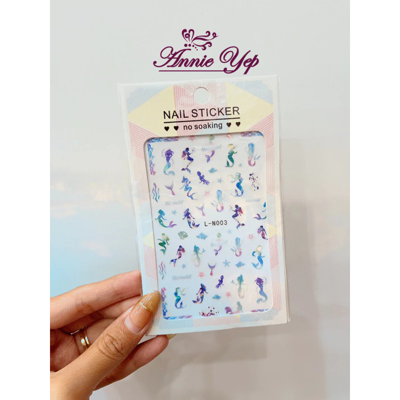 Miếng dán móng tay cao cấp - Sticker dán móng đa dạng mẫu (lẻ 1 tấm) 🌷🥰