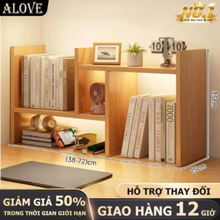  ALOVE Kệ Sách Mini Gỗ Đa Năng Để Bàn Hiện Đại Thời Trang Tiện Lợi Lưu Trữ Sách Và Đồ Dùng 