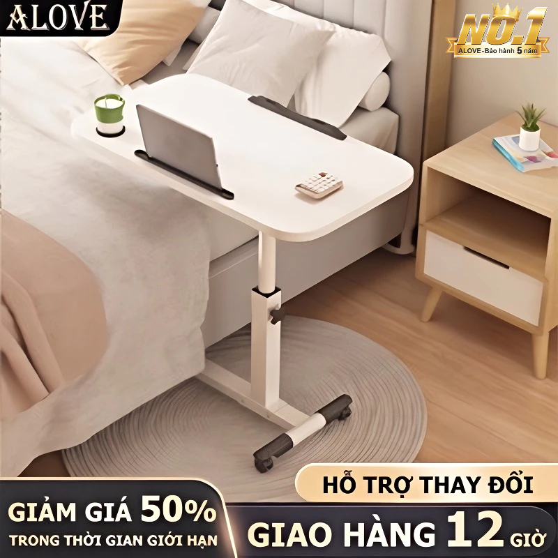 ALOVE Bàn nâng hạ đa năng có thể xoay có bánh xe phù hợp cho học tập văn phòng và gia | BigBuy360 - bigbuy360.vn