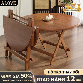 ALOVE Bàn Gập Đa Năng Dễ Dàng Gấp Gọn Lưu Trữ Bàn Tròn Cho Nhà Ngoài Trời Dùng Bán Hàng