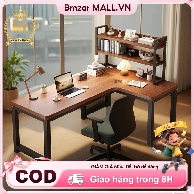 Bàn máy tính chữ L bàn làm việc góc hiện đại Thiết kế tiết kiệm không gian cho phòng ngủ, văn phòng | BigBuy360 - bigbuy360.vn