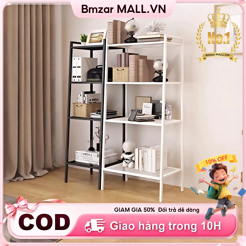 Kệ để đồ nhiều tầng kệ sách đứng cho bếp phòng khách ngủ ban công kệ sách kim loại đa chức năng | BigBuy360 - bigbuy360.vn