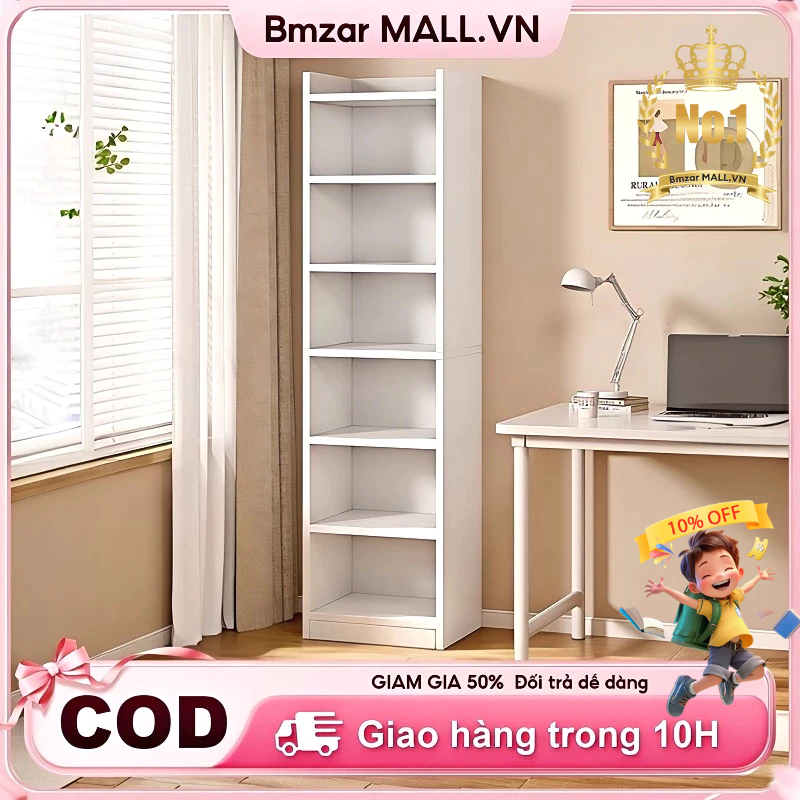 Bmzar Kệ sách gỗ đa năng có khả năng tận dụng không gian cao và đa chức năng trang trí và lưu trữ | BigBuy360 - bigbuy360.vn