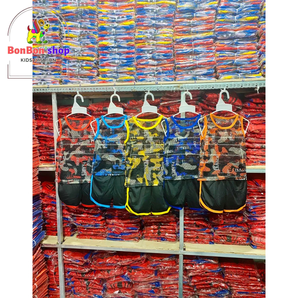 (9KG-20KG,BLB1)#Đồ bộ lưới cho bé - Đồ bộ bé trai
