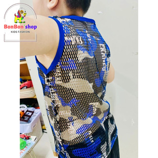 (9KG-20KG,BLB1)#Đồ bộ lưới cho bé - Đồ bộ bé trai