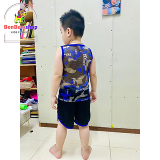 (9KG-20KG,BLB1)#Đồ bộ lưới cho bé - Đồ bộ bé trai
