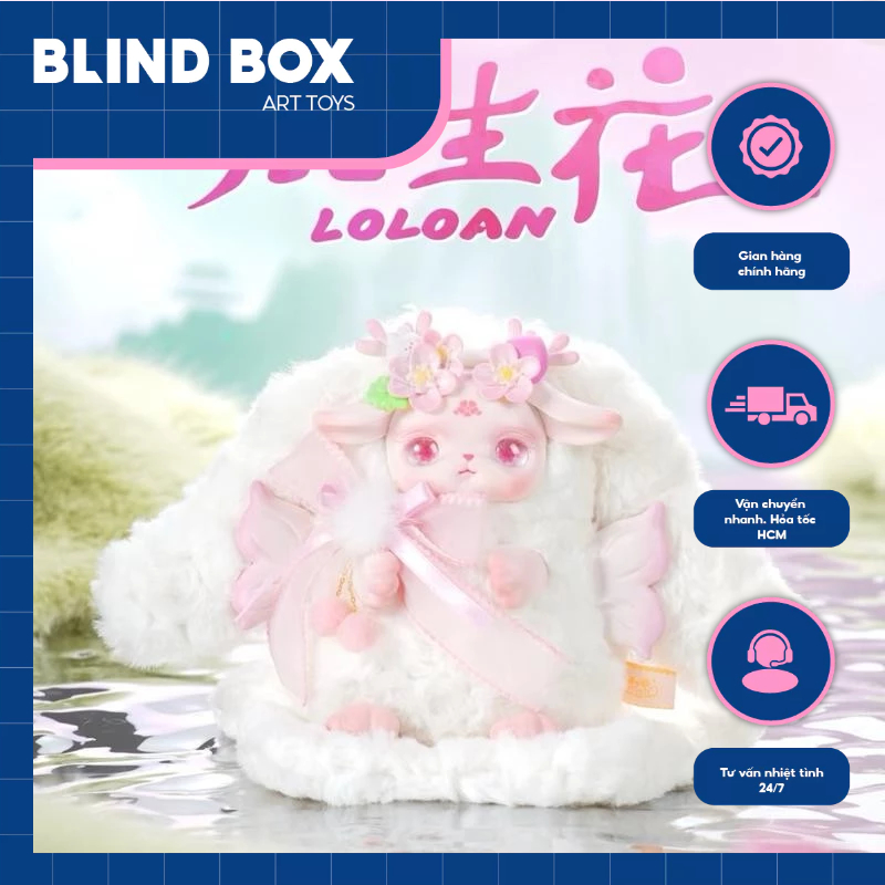 [Sẵn-Hỏa tốc] HỘP MÙ NGẪU NHIÊN, [ART TOYS] MÔ HÌNH GẤU BÔNG LOLOAN VERSION 3, BLINDBOX SERIES
