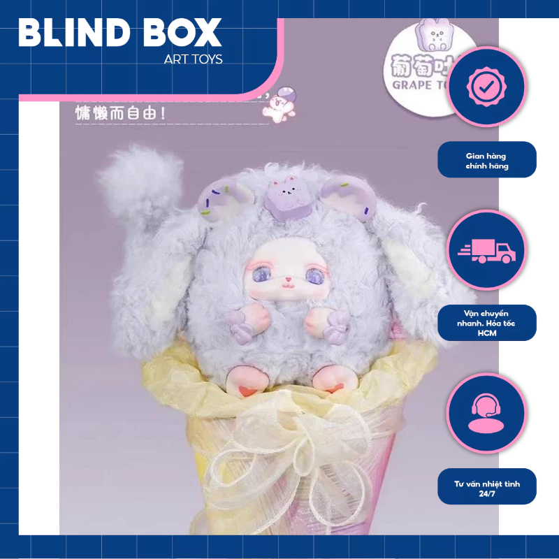[Sẵn-Hỏa tốc] HỘP MÙ NGẪU NHIÊN, [ART TOYS] GẤU BÔNG LOLOAN Đồ chơi Toy Mô hình, BLINDBOX SERIES