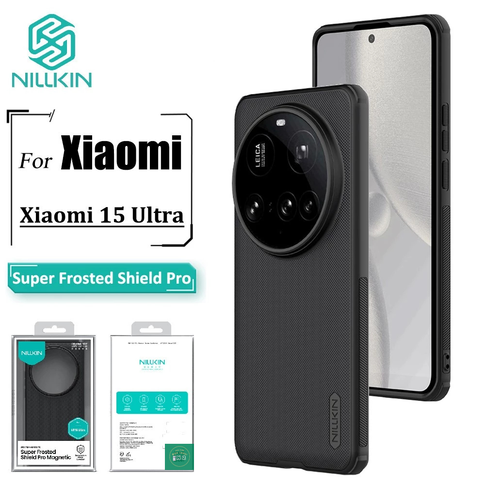 Ốp Lưng Nillkin Xiaomi Mi 15 Ultra / Mi 14 Ultra Super Frosted Shield Pro Lưng Sần Chống Vân Tay