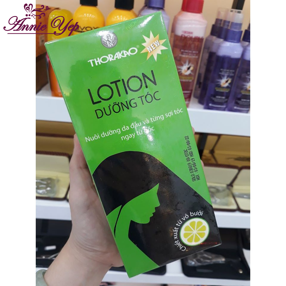 LOTION DƯỠNG TÓC TINH DẦU BƯỞI THORAKAO 120ML