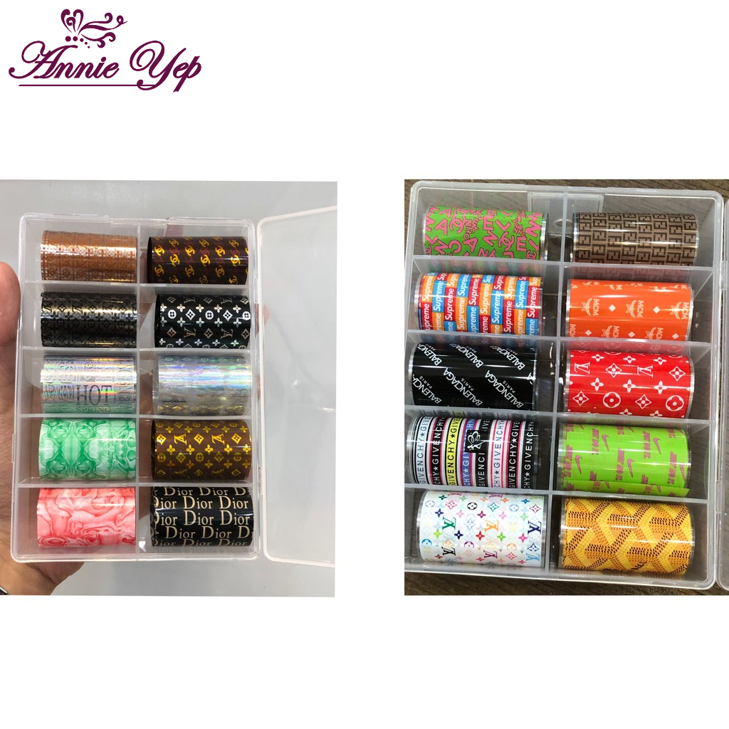 Foil thương hiệu 10 mẫu trang trí móng