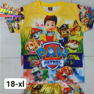 CO9_ QUẦN ÁO TRẺ EM GIÁ RẺ-đồ bộ bé trai 3D thái, BIỆT ĐỘI CHÚ CHÓ CỨU HỘ size bé 17-27KG